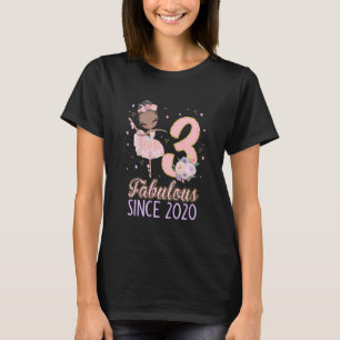 Kids 3rd Birthday Girl Outfit Ballerina Dancer Bal T-Shirt