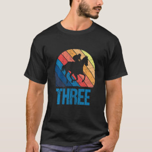 Kids 3rd Birthday Horse Rider Fan 3 Years old Girl T-Shirt