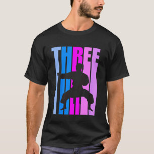 Kids 3rd Birthday Karate Retro 3 Today Kids Girls T-Shirt