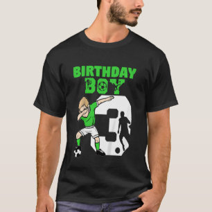 Kids 3rd Birthday Soccer  3 Year Old Soccer Player T-Shirt