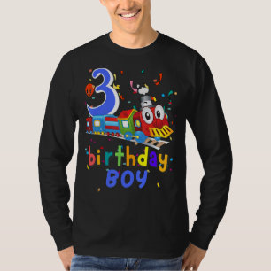 Kids 3rd Birthday Train Boys Girls 3 Years Old I'm T-Shirt