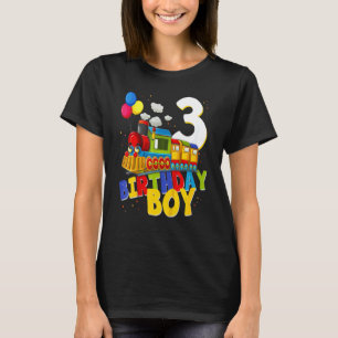 Kids 3rd Birthday Train Boys Girls 3 Years Old I'm T-Shirt