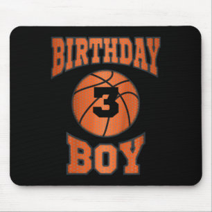Kids 3rd third 3 three year happy birthday boy bas mouse mat