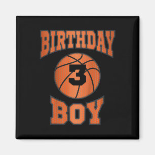 Kids 3rd Third 3 Three Year Happy Birthday Boy Bys Magnet