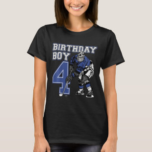 Kids 4 Year Old Ice Hockey Themed Birthday Party 4 T-Shirt