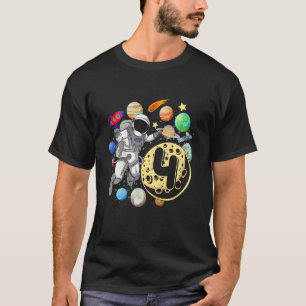 Kids 4 Years Old Birthday Boy   Astronaut 4th Birt T-Shirt