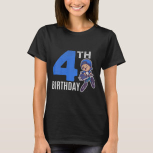 Kids 4 Years Old Bmx Bicycle Boys Cyclist 4th Birt T-Shirt
