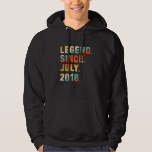 Kids 4th Birthday 4 Years Old Legend Since July 2 Hoodie