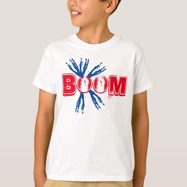 Kids 4th of July Boom Explosion Shirt (Front)