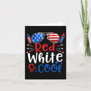 Kids 4th Of July Red White And Cool Patriotic Boys Card