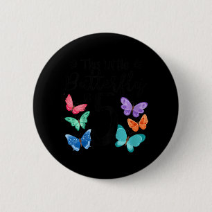Kids 5 Year Old Butterfly Birthday Girls 5th Girl 6 Cm Round Badge