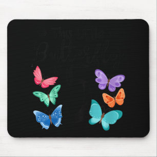 Kids 5 Year Old Butterfly Birthday Girls 5th Girl Mouse Mat