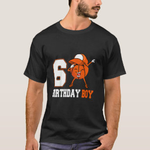 Kids 5 Year Old  Dabbing Basketball 5th Birthday B T-Shirt