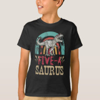 Kids 5 Year Old Dinosaur Birthday 5th T Rex Dino