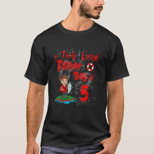 Kids 5 Year Old Little Fisherboy Fishing Children T-Shirt
