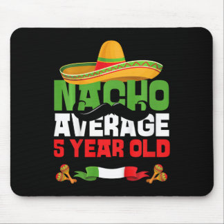Kids 5 Year Old Mexican Fiesta 5th Birthday Party  Mouse Mat