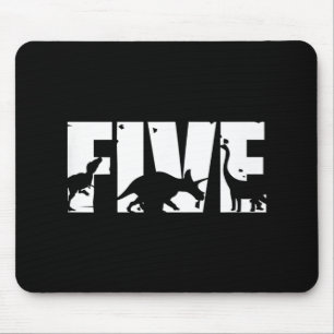 Kids 5 Years Old Birthday Boy Dinosaur T Rex Gift, Mouse Mat