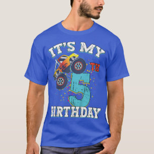 Kids 5 Years Old Boy Girl It's My 5th Birthday Mon T-Shirt