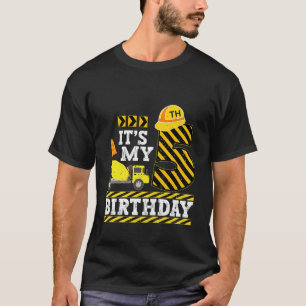 Kids 5 Years Old Boy It's My 5Th Birthday Construc T-Shirt
