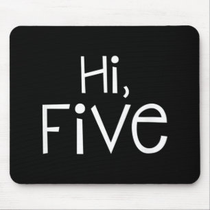 Kids 5th Birthday  & 5 Year Old Outfit Kindergarte Mouse Mat