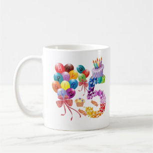 Kids 5th Birthday 5 Years Old, happy Birthday Coffee Mug