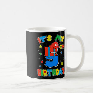 Kids 5th Birthday Boy Super Gamer Gaming Theme B-d Coffee Mug