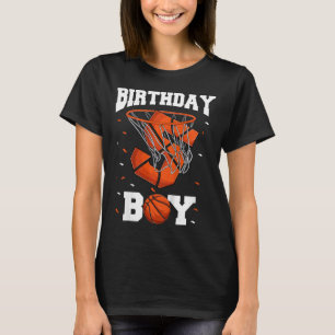 Kids 5th Birthday Bysketbyll Kids  T-Shirt