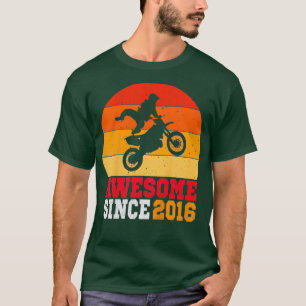 Kids 5th Birthday Dirt Bike 5 Years Old Vintage T-Shirt