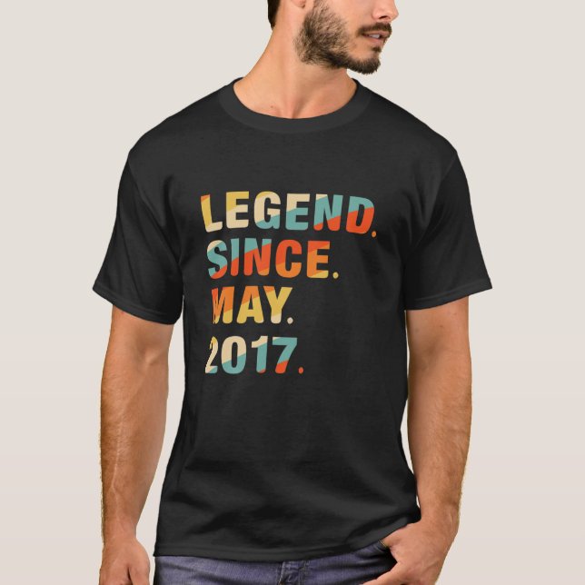 Kids 5Th Birthday Gifts 5 Years Old Legend Since M T-Shirt (Front)