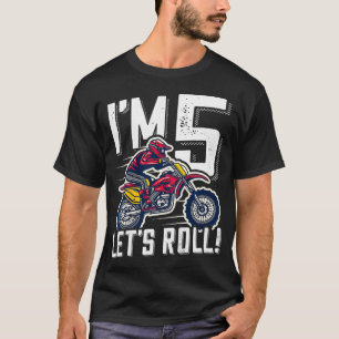 Kids 5th Birthday Motor Cross Dirt Bike Im 5 Lets  T-Shirt