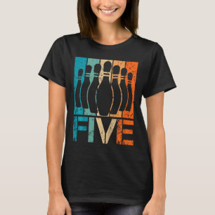 Kids 5th Bowling Birthday 5 Year Old Birthday Bowl T-Shirt