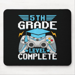 Kids 5th Grade Level Complete Gamer Class Of 2024 Mouse Mat