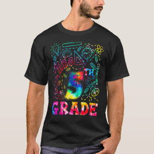 Kids 5th Grade Tie Dye Fifth Grade Back To School  T-Shirt
