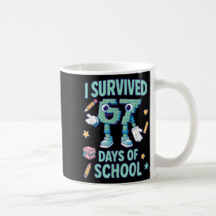 Kids 6-7 Meme I Survived 67 Days Of School  Coffee Mug