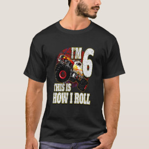 Kids 6 Year Old Birthday Loves Monster Truck T-Shirt