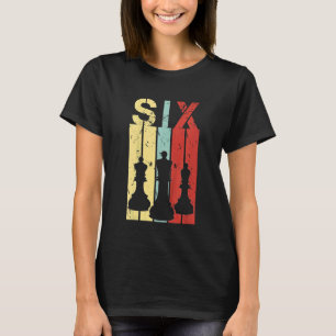 Kids 6 Year Old Chess Player Birthday Boy Girl 6th T-Shirt