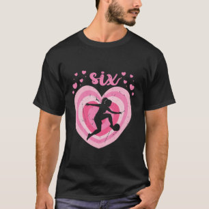 Kids 6 Year Old Cute Soccer Birthday Girl 6Th B-Da T-Shirt