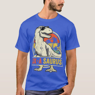 Kids 6 Year Old Dinosaur Birthday 6th Rex Dino Si T-Shirt