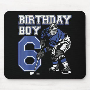 Kids 6 Year Old Ice Hockey Themed Birthday Party 6 Mouse Mat