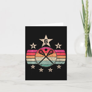 Kids 6 Year Old Lacrosse Birthday 6 Boy 6th Birthd Card
