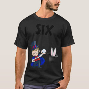 Kids 6 Year Old Magician Birthday Party 6th Birthd T-Shirt