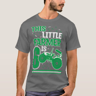 Kids 6 Years Old Boy Tractor Little Farmer 6th Bir T-Shirt