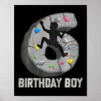 Kids 6 Years Old Rock Climbing 6th Birthday Advent