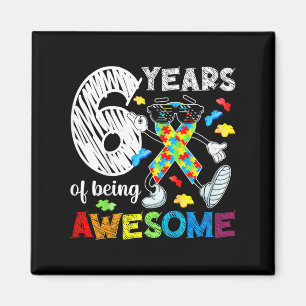 Kids 6th Autism Birthday Party Six Year Old Autist Magnet
