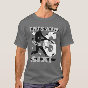 Kids 6Th Birthday Baseball Glove Kids 6 Year Old T-Shirt
