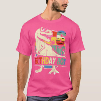 Kids 6th Birthday Boy Dino  Rex Dinosaur Boys Matc T-Shirt