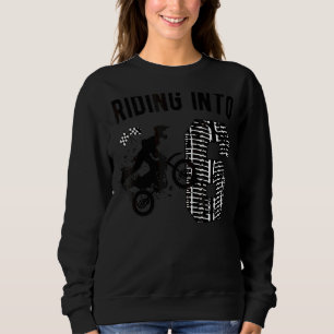 Kids 6th Birthday Dirt Bike Party Motocross Six Ye Sweatshirt