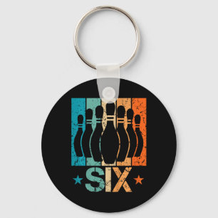 Kids 6th Bowling Birthday 6 Year Old Birthday Bowl Key Ring