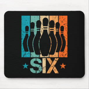 Kids 6th Bowling Birthday 6 Year Old Birthday Bowl Mouse Mat