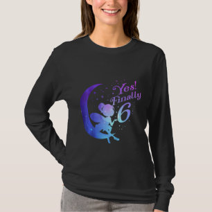 Kids 6th Sixth Birthday Party Fairy Tale Princess T-Shirt